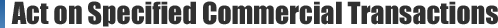 Act on Specified Commercial Transactions