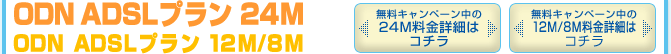 ODN ADSL�v���� 24MODN ADSL�v���� 12M/8M